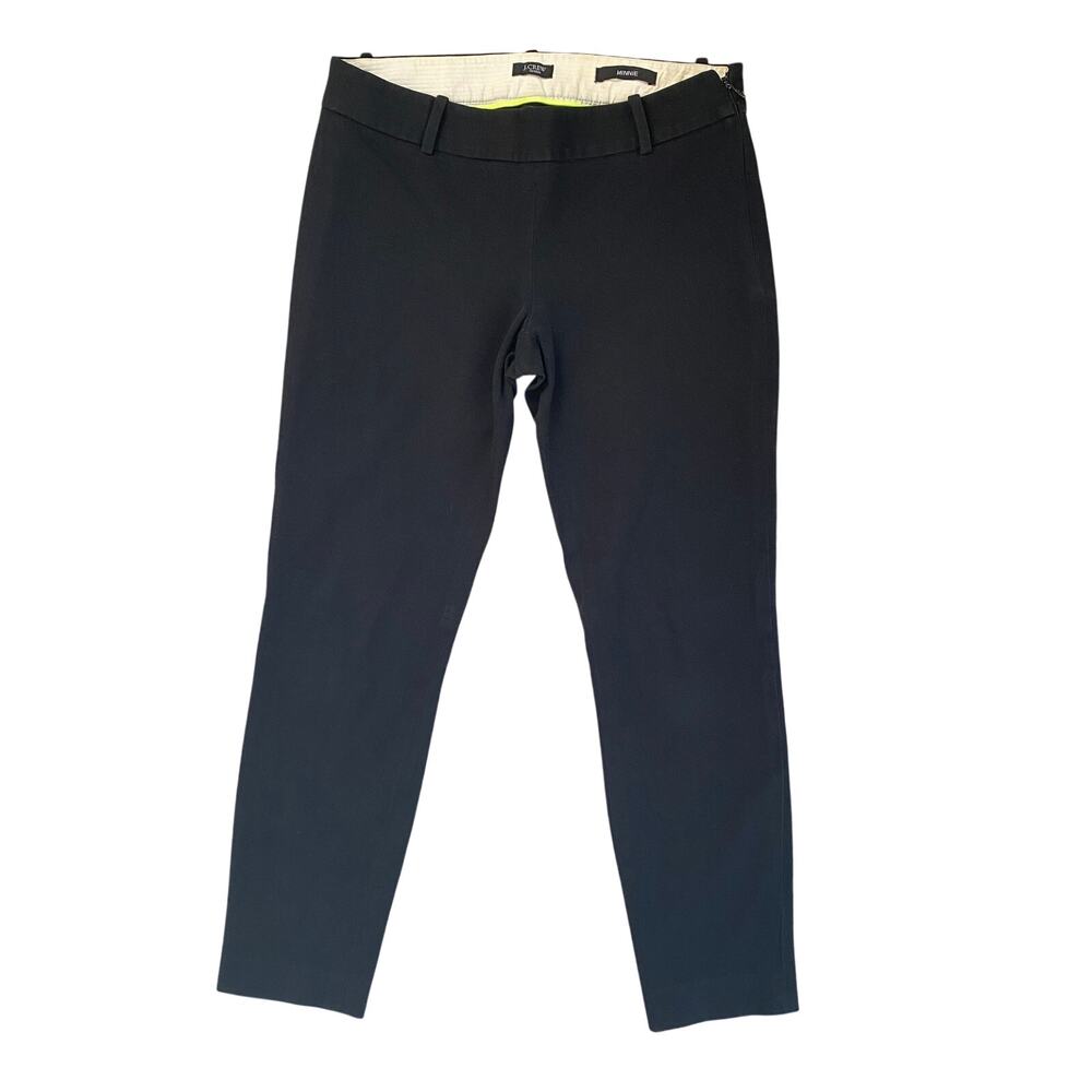 J.Crew Minnie Iconic Vintage Black Low-rise Skinny Stretch Ankle Dress Pant Sz 0